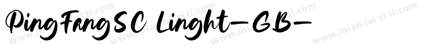 PingFangSC Linght-GB字体转换